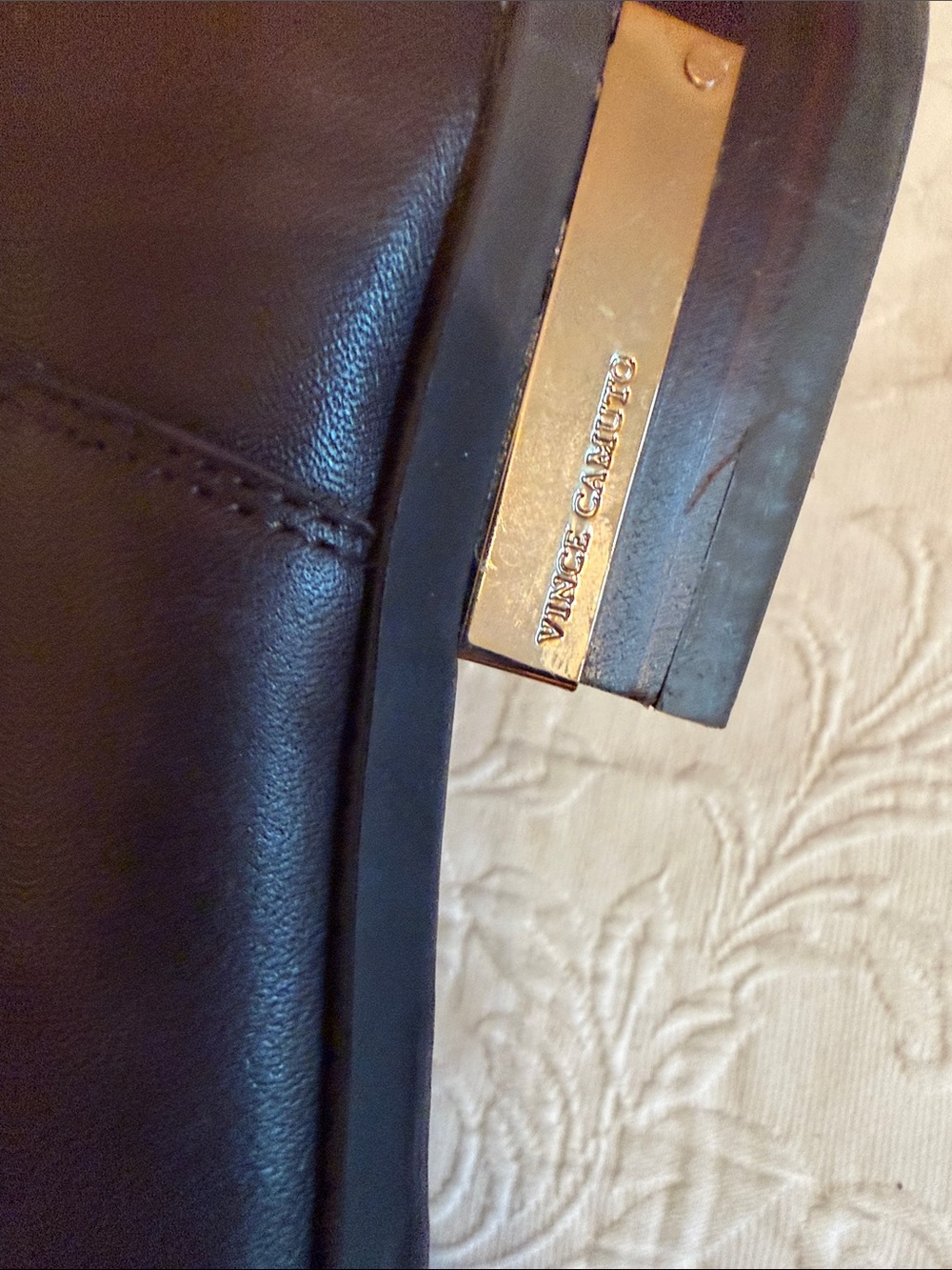Vince Camuto Dark Brown Over-the-Knee Lace-Back Riding Boots. Sz 7.5 exc cond - Picture 4 of 7